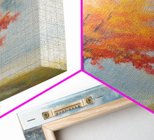 Carregar imagem no visualizador da galeria, Canvas Print of Vibrant Autumn Tree in Misty Background, Seasonal Wall Art, Fall Decor, Best Gift Idea, Modern Farmhouse Landscape Art
