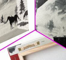 Load image into Gallery viewer, Cozy Cottage in Misty Autumn Countryside Framed Canvas Print, Perfect Rustic Artwork to Bring Warmth and Tranquility Into Your Home
