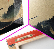 Load image into Gallery viewer, Japanese Samurai Fighting A Tidal Wave, ready to hang canvas print wall art, framed canvas wall art, mancave decor
