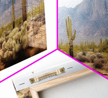 Load image into Gallery viewer, Desert Wall Art, Desert Decor, Framed Canvas Print, Desert Photography, Cactus Wall Art, Southwestern Decor, Landscape Prints, Boho Wall Art
