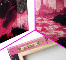 Load image into Gallery viewer, Surreal Dystopian Cyberpunk Art, ready to hang canvas print, framed art

