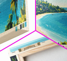 Carregar imagem no visualizador da galeria, Abaka Bay, Haiti Panoramic Print, Vacation Gift, Haiti Wall Art, Beach Painting, Beach Decor, Beach Or Lakehouse Art
