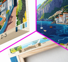 Carregar imagem no visualizador da galeria, Aeolian Islands, Italy Panoramic Print, Vacation Gift, Italy Wall Art, Vacation Wall Art, Vacatation Memories, Beach Decor, Beach Or Lakehouse Art
