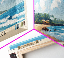 Carregar imagem no visualizador da galeria, Auroville Beach, India Panoramic Print, Vacation Gift, India Wall Art, Beach Painting, Beach Decor, Large Wall Art, Wood Frame Art
