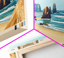 Load image into Gallery viewer, Bandon, Oregon Panoramic Print, Vacation Gift, Oregon Wall Art, Vacation Wall Art, Vacatation Memories, Beach Decor, Beach Or Lakehouse Art
