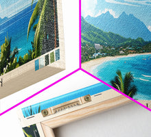 Carregar imagem no visualizador da galeria, Beau Vallon, Seychelles Panoramic Print, Vacation Gift, Seychelles Wall Art, Vacation Wall Art, Vacatation Memories, Beach Decor, Beach Or Lakehouse Art
