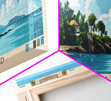 Carregar imagem no visualizador da galeria, Bintan Island, Indonesia Panoramic Beach Print, Vacation Gift, Indonesia Wall Art, Beach Painting, Beach Decor, Beach Painting
