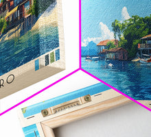 Load image into Gallery viewer, Bocas del Toro , Panamá Panoramic Beach Print, Vacation Gift, Panamá Wall Art, Beach Painting, Beach Decor, Beach Painting

