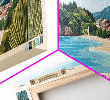 Carregar imagem no visualizador da galeria, Cabrera, Spain Panoramic Beach Print, Vacation Gift, Spain Wall Art, Beach Painting, Beach Decor, Beach Painting
