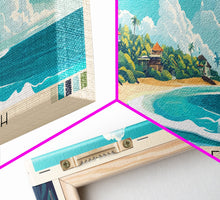 Carregar imagem no visualizador da galeria, Canggu Beach, Indonesia Panoramic Print, Vacation Gift, Indonesia Wall Art, Beach Painting, Beach Decor, Beach Or Lakehouse Art
