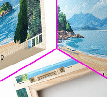 Carregar imagem no visualizador da galeria, Cape Maclear, Malawi Panoramic Print, Vacation Gift, Malawi Wall Art, Beach Painting, Beach Decor, Beach Or Lakehouse Art
