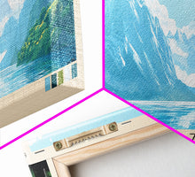 Cargar imagen en el visor de la galería, Cerro Azul, Peru Panoramic Print, Vacation Gift, Peru Wall Art, Beach Painting, Beach Decor, Large Wall Art, Wood Frame Art
