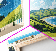 Cargar imagen en el visor de la galería, Chatham Island, New Zealand Panoramic Print, Vacation Gift, New Zealand Wall Art, Beach Painting, Beach Decor, Beach Or Lakehouse Art
