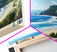 Cargar imagen en el visor de la galería, Coffee Bay, South Africa Panoramic Print, Vacation Gift, South Africa Wall Art, Beach Painting, Beach Decor, Beach Or Lakehouse Art
