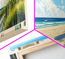 Load image into Gallery viewer, Coligny Beach, South Carolina Panoramic Print, Vacation Gift, South Carolina Wall Art, Beach Painting, Beach Decor, Beach Or Lakehouse Art
