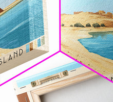 Cargar imagen en el visor de la galería, Dakhla dragon island, Morocco Panoramic Print, Vacation Gift, Morocco Wall Art, Beach Painting, Beach Decor, Beach Or Lakehouse Art
