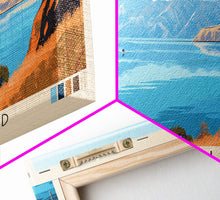 Load image into Gallery viewer, Damas Island, Chile Panoramic Print, Vacation Gift, Chile Wall Art, Beach Painting, Beach Decor, Large Wall Art, Wood Frame Art
