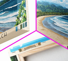 Load image into Gallery viewer, Dominical Beach, Costa Rica Panoramic Print, Vacation Gift, Costa Rica Wall Art, Beach Painting, Beach Decor, Beach Or Lakehouse Art
