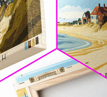 Load image into Gallery viewer, Dunwich Beach, United Kingdom Panoramic Print, Vacation Gift, United Kingdom Wall Art, Beach Painting, Beach Decor, Large Wall Art, Wood Frame Art
