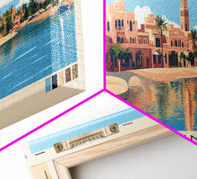 Load image into Gallery viewer, El Gouna, Egypt Panoramic Print, Vacation Gift, Egypt Wall Art, Vacation Wall Art, Vacatation Memories, Beach Decor, Beach Or Lakehouse Art
