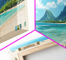 Load image into Gallery viewer, Flic en Flac, Mauritius Panoramic Print, Vacation Gift, Mauritius Wall Art, Vacation Wall Art, Vacatation Memories, Beach Decor, Beach Or Lakehouse Art

