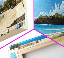 Cargar imagen en el visor de la galería, Folkestone Beach, Barbados Panoramic Print, Vacation Gift, Barbados Wall Art, Beach Painting, Beach Decor, Beach Or Lakehouse Art
