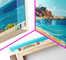 Carregar imagem no visualizador da galeria, Formentera, Spain Panoramic Beach Print, Vacation Gift, Spain Wall Art, Beach Painting, Beach Decor, Beach Painting
