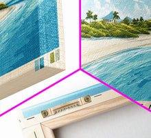 Load image into Gallery viewer, Gibbs Cay, Turks and Caicos Panoramic Print, Vacation Gift, Turks and Caicos Wall Art, Beach Painting, Beach Decor, Large Wall Art, Wood Frame Art
