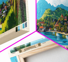 Load image into Gallery viewer, Labengki, Indonesia Panoramic Beach Print, Vacation Gift, Indonesia Wall Art, Framed Canvas Print, Framed Beach Painting
