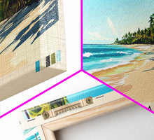Cargar imagen en el visor de la galería, Punta Cana, Dominican Republic Panoramic Print, Vacation Gift, Dominican Republic Wall Art, Vacation Wall Art, Vacatation Memories, Beach Decor, Beach Or Lakehouse Art
