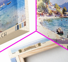 Load image into Gallery viewer, Alaçatı 11 Beach, Turkey Watercolor Beach Print, Vacation Gift, Turkey Wall Art, Beach Painting, Beach Decor, Beach Painting
