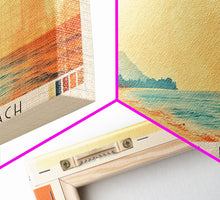 Load image into Gallery viewer, Alappuzha Beach, India Watercolor Print, Vacation Gift, India Wall Art, Beach Painting, Beach Decor, Large Wall Art, Wood Frame Art
