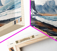 Load image into Gallery viewer, Búðir Beach, Iceland Watercolor Beach Print, Vacation Gift, Iceland Wall Art, Beach Painting, Beach Decor, Beach Painting
