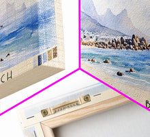 Load image into Gallery viewer, Boulders Beach, Cape Town Watercolor Beach Print, Vacation Gift, Cape Town Wall Art, Beach Painting, Beach Decor, Beach Painting
