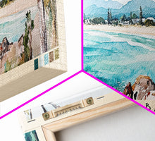 Load image into Gallery viewer, Byron Bay, Australia Watercolor Beach Print, Vacation Gift, Australia Wall Art, Beach Painting, Beach Decor, Beach Painting
