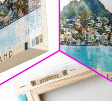 Load image into Gallery viewer, Carriacou Island, Grenada Watercolor Beach Print, Vacation Gift, Grenada Wall Art, Beach Painting, Beach Decor, Beach Painting
