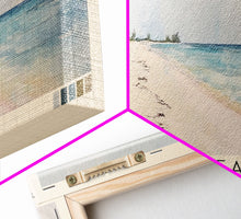 Load image into Gallery viewer, Cove Beach, Bahamas Watercolor Beach Print, Vacation Gift, Bahamas Wall Art, Beach Painting, Beach Decor, Beach Painting
