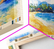 Load image into Gallery viewer, Devil’s Beach, Fiji Watercolor Beach Print, Vacation Gift, Fiji Wall Art, Beach Painting, Beach Decor, Beach Painting
