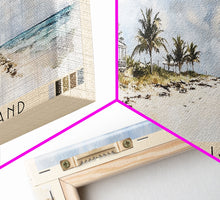 Load image into Gallery viewer, Eleuthera Island, Bahamas Watercolor Print, Vacation Gift, Bahamas Wall Art, Beach Painting, Beach Decor, Large Wall Art, Wood Frame Art
