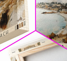 Load image into Gallery viewer, Falassarna Beach, Greece Watercolor Print, Vacation Gift, Greece Wall Art, Beach Painting, Beach Decor, Large Wall Art, Wood Frame Art
