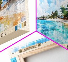Cargar imagen en el visor de la galería, Junkanoo Beach, Bahamas Watercolor Print, Vacation Gift, Bahamas Wall Art, Beach Painting, Beach Decor, Beach Or Lakehouse Art
