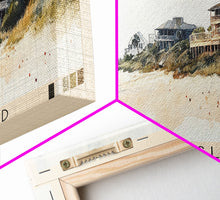 Cargar imagen en el visor de la galería, Kiawah Island, South Carolina Watercolor Print, Vacation Gift, South Carolina Wall Art, Beach Painting, Beach Decor, Large Wall Art, Wood Frame Art
