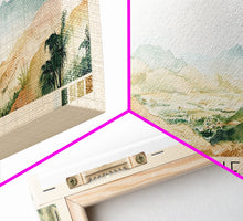 Load image into Gallery viewer, Mui Ne, Vietnam Watercolor Print, Vacation Gift, Vietnam Wall Art, Beach Painting, Beach Decor, Large Wall Art, Wood Frame Art
