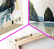 Load image into Gallery viewer, Nihiwatu Beach, Sumba, Indonesia Watercolor Print, Vacation Gift, Sumba, Indonesia Wall Art, Beach Painting, Beach Decor, Beach Or Lakehouse Art
