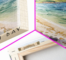 Load image into Gallery viewer, Achmelvich Bay, Scotland Watercolor Print, Vacation Gift, Scotland Wall Art, Beach Painting, Beach Decor, Large Wall Art, Wood Frame Art
