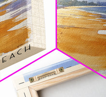 Load image into Gallery viewer, Alappuzha Beach, India Watercolor Print, Vacation Gift, India Wall Art, Beach Painting, Beach Decor, Large Wall Art, Wood Frame Art
