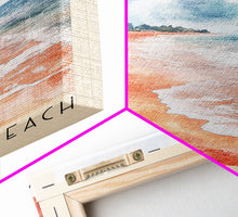Carregar imagem no visualizador da galeria, Auroville Beach, India Watercolor Beach Print, Vacation Gift, India Wall Art, Framed Canvas Print, Framed Beach Painting
