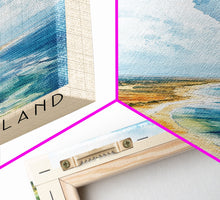 Load image into Gallery viewer, Bazaruto Island, Mozambique Watercolor Beach Print, Vacation Gift, Mozambique Wall Art, Beach Painting, Beach Decor, Beach Painting

