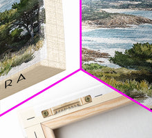 Cargar imagen en el visor de la galería, Cala Saura, Spain Watercolor Print, Vacation Gift, Spain Wall Art, Vacation Wall Art, Vacatation Memories, Beach Decor, Beach Or Lakehouse Art
