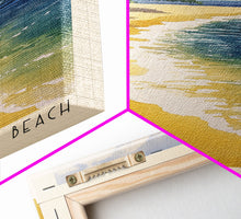 Load image into Gallery viewer, Cast Away Island Beach, Fiji Watercolor Print, Vacation Gift, Fiji Wall Art, Beach Painting, Beach Decor, Large Wall Art, Wood Frame Art
